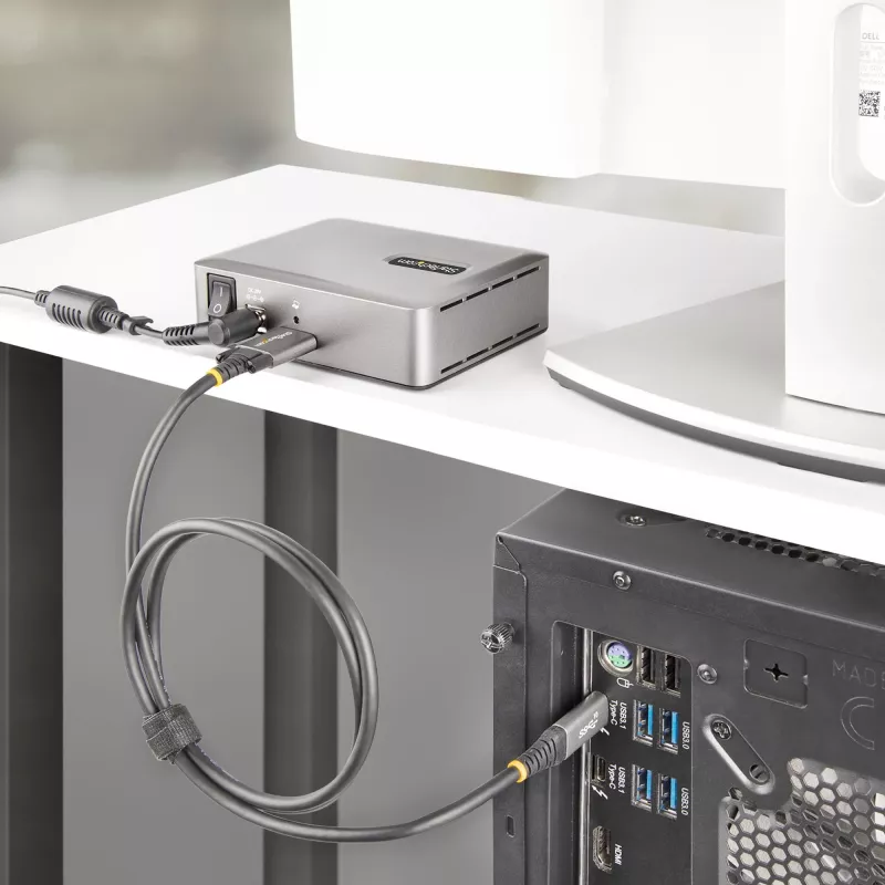 StarTech.com 7-poorts USB-C hub - 5x USB-A + 2x USB-C - Self-Powered met 65W voeding - USB 3.1 10Gbps - desktop/laptop USB-hub met 3ft USB-IF gecertificeerde vergrendelbare kabel - USB C hub