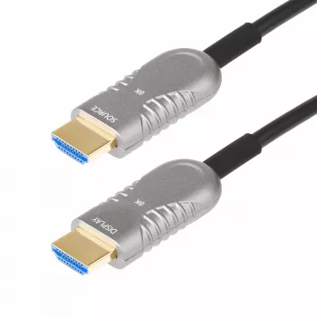 StarTech.com 15,2 m (50 ft) HDMI 2.1 hybride actieve optische kabel (AOC), CMP, Plenum-Rated, 8K Ultra High Speed HDMI 2.1/2.0 glasvezelkabel, 48 Gbit/s, 8K 60 Hz/4K 120 Hz, HDR10+/FRL/TMDS/eARC