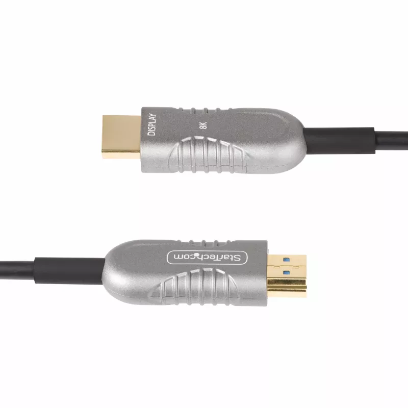 StarTech.com 15,2 m (50 ft) HDMI 2.1 hybride actieve optische kabel (AOC), CMP, Plenum-Rated, 8K Ultra High Speed HDMI 2.1/2.0 glasvezelkabel, 48 Gbit/s, 8K 60 Hz/4K 120 Hz, HDR10+/FRL/TMDS/eARC