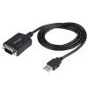 StarTech.com 1m USB-naar-serieel kabel met COM-poortbehoud, DB9-stekker RS232 naar USB-converter, USB-naar-serieel adapter voor PLC/printer/scanner, Prolific-chipset, Windows/Mac