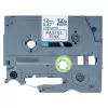 Brother TZEMQE31 labeltape zwart op roze TZe