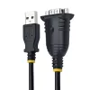 StarTech.com 1m USB-naar-serieel kabel, DB9-stekker RS232 naar USB-converter, Prolific IC, USB-naar-serieel adapter voor PLC/printer/scanner/schakelaar, USB-naar-COM-poort adapter, Windows/Mac