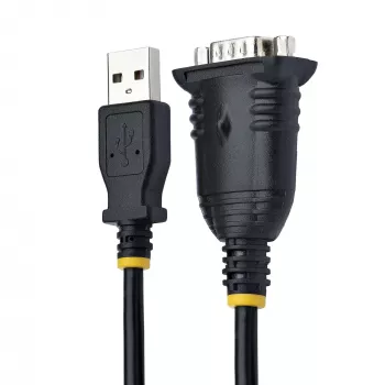 StarTech.com 1m USB-naar-serieel kabel, DB9-stekker RS232 naar USB-converter, Prolific IC, USB-naar-serieel adapter voor PLC/printer/scanner/schakelaar, USB-naar-COM-poort adapter, Windows/Mac
