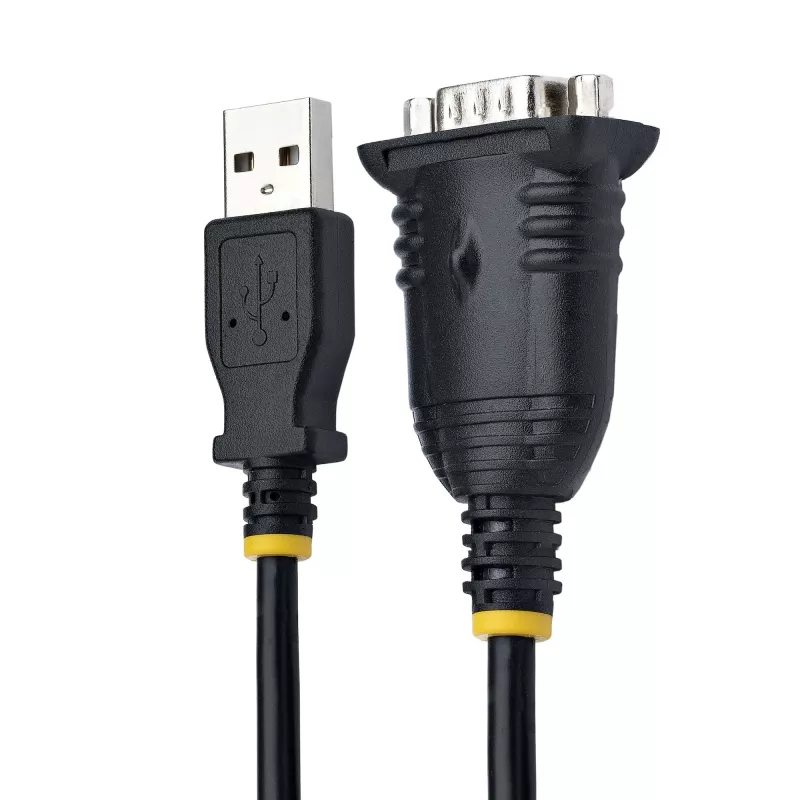 StarTech.com 1m USB-naar-serieel kabel, DB9-stekker RS232 naar USB-converter, Prolific IC, USB-naar-serieel adapter voor PLC/printer/scanner/schakelaar, USB-naar-COM-poort adapter, Windows/Mac