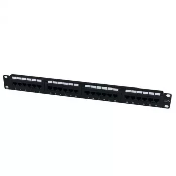 StarTech.com 24-poorts 1U rackmount Cat 6 110 patchpanel, RJ-45, rackmontage, 1U, zwart, RoHS, CE, ETL, UL
