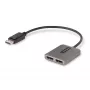 StarTech.com 2-poorts DisplayPort MST-hub, dual 4K 60Hz, DP naar 2x DisplayPort monitoradapter, DP 1.4 multi-monitor videoadapter, 30 cm geïntegreerde kabel, USB-gevoed, alleen Windows