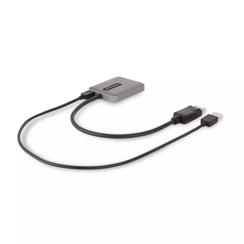StarTech.com 2-poorts DisplayPort MST-hub, dual 4K 60Hz, DP naar 2x DisplayPort monitoradapter, DP 1.4 multi-monitor videoadapter, 30 cm geïntegreerde kabel, USB-gevoed, alleen Windows