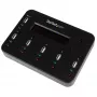 StarTech.com standalone 1-op-5 USB-stick-duplicator en -wisser, multi-USB-flashdrive-kopieerder, systeem- en bestands- en volledige drivekopie met 1,5 GB/min, enkelvoudige en 3-pass-wissing, LCD-display – TAA