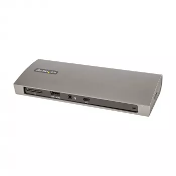 StarTech.com Thunderbolt 4 dock, 96W Power Delivery, single 8K/dual monitor 4K 60Hz, 3xTB4/USB4 aansluitingen, 4xUSB-A, SD, GbE, Thunderbolt 4 dockingstation voor Windows of TB3 MacBook, 0,8m kabel