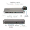 StarTech.com Thunderbolt 4 dock, 96W Power Delivery, single 8K/dual monitor 4K 60Hz, 3xTB4/USB4 aansluitingen, 4xUSB-A, SD, GbE, Thunderbolt 4 dockingstation voor Windows of TB3 MacBook, 0,8m kabel