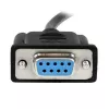 StarTech.com 2m zwarte DB9 RS232 seriële nullmodem-kabel F/F