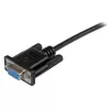 StarTech.com 1m zwart DB9 RS232 seriële nullmodem-kabel F/F