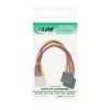 InLine interne stroom-Y-kabel 1x 5,25 inch / 2x SATA stroom 0,20 m