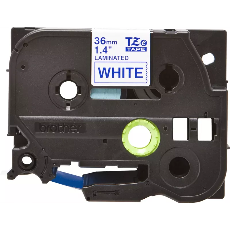 Etikettenlint Brother TZe263 36 mm blauw op wit