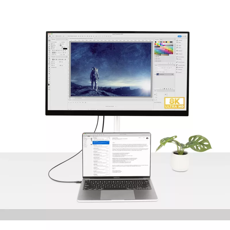 StarTech.com 0,5 m Thunderbolt 4-kabel – 40 Gbit/s – 100W PD – 4K/8K video – Intel-gecertificeerde Thunderbolt-kabel – compatibel met USB 4/Thunderbolt 3/USB 3.2/USB Type-C/DisplayPort