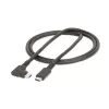 StarTech.com 0,9 m robuuste haakse USB-C-kabel, USB 3.2 Gen 2 (10 Gbps), volledig data-geschikte USB-C-naar-C-datakabel, 4K 60Hz DP Alt-modus, 100W Power Delivery – 90-graden USB Type-C-kabel