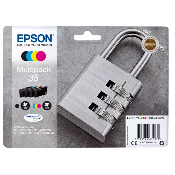 Epson Padlock multiverpakking 4-kleuren 35 DURABrite Ultra Ink