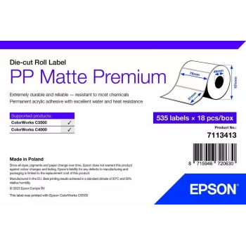 Zelfklevend printeretiket Epson 7113413 wit 7,6 x 5,1 cm