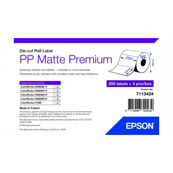 Epson 7113424 printeretiket wit zelfklevend printeretiket