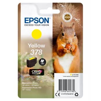 Patroon Epson 378 geel 360 pagina's inkt C13T37844010