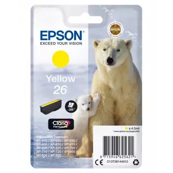 Epson ijsbeer singlepack geel 26 Claria Premium-inkt