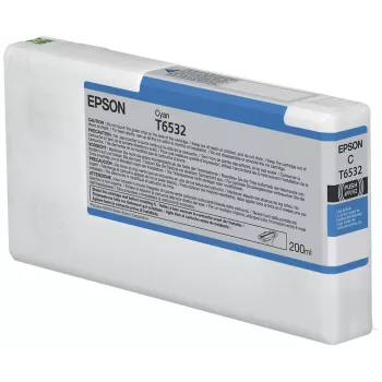 Epson T6532 cyaan inktpatroon (200 ml), cyaan, 200 ml, 1 st.