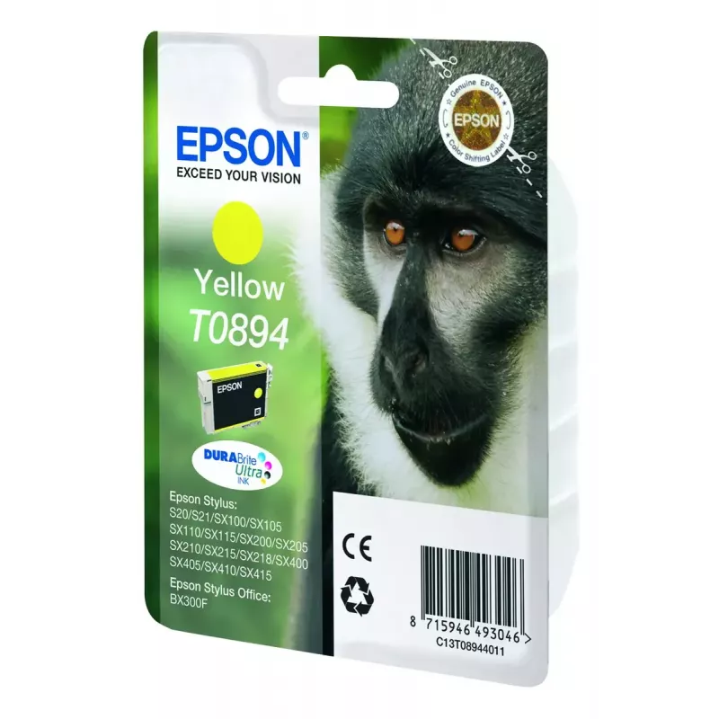 Epson Monkey Singlepack geel T0894 DURABrite Ultra inkt