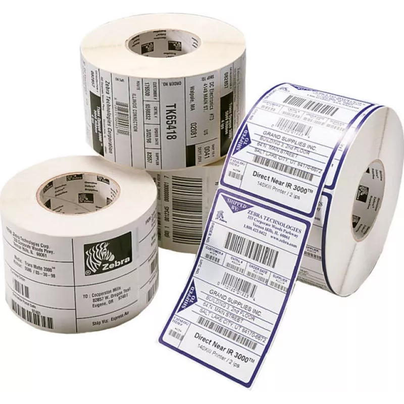Zebra Z-Select 2000T wit zelfklevend etiket voor thermische printer