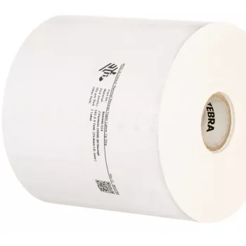 Eindloos etiket Zebra Z-Perform 1000D wit zelfklevend