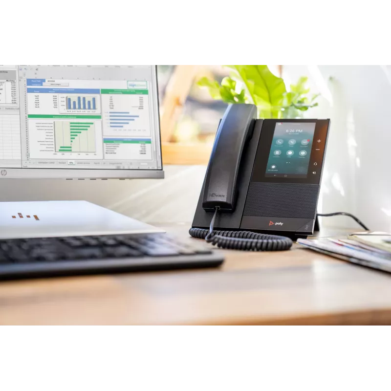 HP Poly CCX 500 zakelijke mediatelefoon met Open SIP en PoE-geschikt