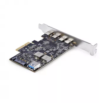 StarTech.com 5-poorts USB PCIe-kaart, USB 3.2 10 Gbit/s, PCI Express-kaart met 4x USB-C-aansluitingen, 1x interne USB-A-aansluiting, USB PCIe-controllerkaart, Windows/macOS/Linux