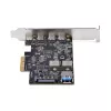 StarTech.com 5-poorts USB PCIe-kaart, USB 3.2 10 Gbit/s, PCI Express-kaart met 4x USB-C-aansluitingen, 1x interne USB-A-aansluiting, USB PCIe-controllerkaart, Windows/macOS/Linux