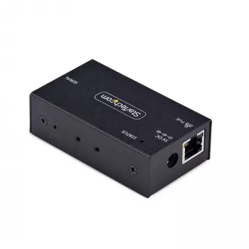 StarTech.com 1-poorts serieel naar Ethernet-adapter, 802.3af PoE IP seriële apparaatserver voor externe RS232-apparaten, wand-/DIN-railmonteerbaar, RJ45 LAN naar DB9 serieel-converter, TAA