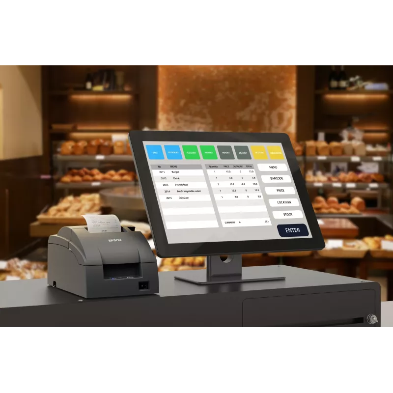 Kassaprinter Epson TM-U220IIB serieel PS NE sensor ECW