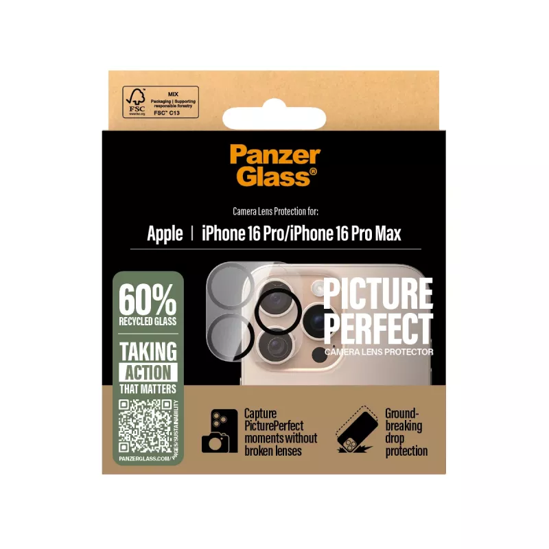 PanzerGlass ® PicturePerfect camera-lensbescherming iPhone 16 Pro | 16 Pro Max