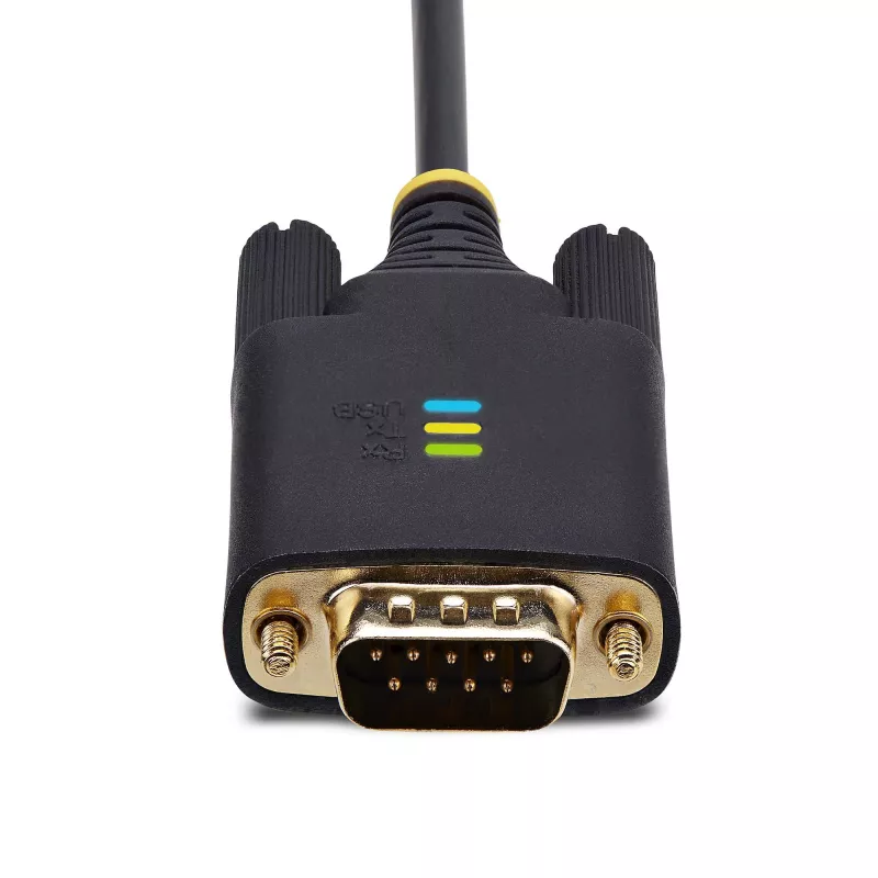StarTech.com 2m USB-naar-seriële adapterkabel, COM-behoud, verwisselbare schroeven/moeren, USB-A naar DB9 RS232, FTDI IC, ESD-bescherming, Windows/macOS/Linux