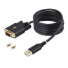 StarTech.com 2m USB-naar-seriële adapterkabel, COM-behoud, verwisselbare schroeven/moeren, USB-A naar DB9 RS232, FTDI IC, ESD-bescherming, Windows/macOS/Linux