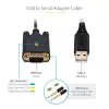 StarTech.com 2m USB-naar-seriële adapterkabel, COM-behoud, verwisselbare schroeven/moeren, USB-A naar DB9 RS232, FTDI IC, ESD-bescherming, Windows/macOS/Linux