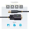 StarTech.com 2m USB-naar-seriële adapterkabel, COM-behoud, verwisselbare schroeven/moeren, USB-A naar DB9 RS232, FTDI IC, ESD-bescherming, Windows/macOS/Linux