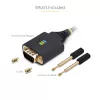 StarTech.com 2m USB-naar-seriële adapterkabel, COM-behoud, verwisselbare schroeven/moeren, USB-A naar DB9 RS232, FTDI IC, ESD-bescherming, Windows/macOS/Linux
