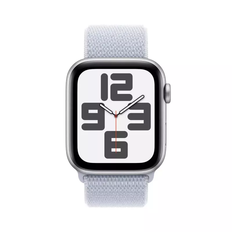 Smartwatch Apple Watch SE GPS + Cellular 44mm zilver aluminium behuizing Blue Cloud sport loop