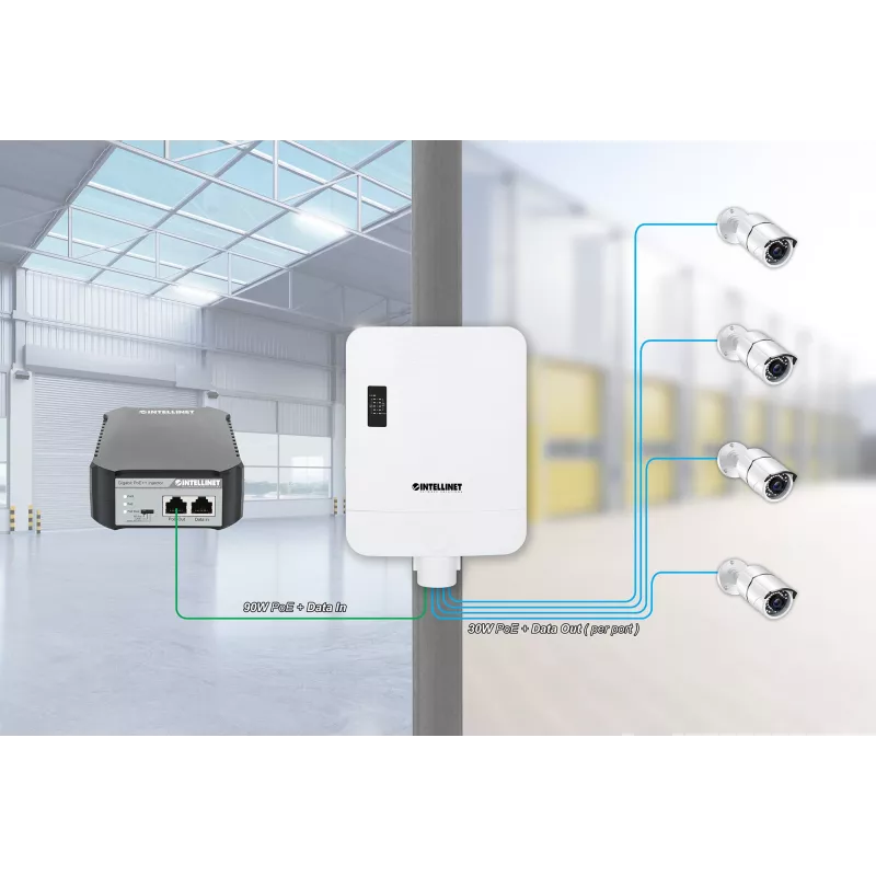 Netwerkswitch Intellinet 509220 Gigabit Ethernet 5 poorten PoE