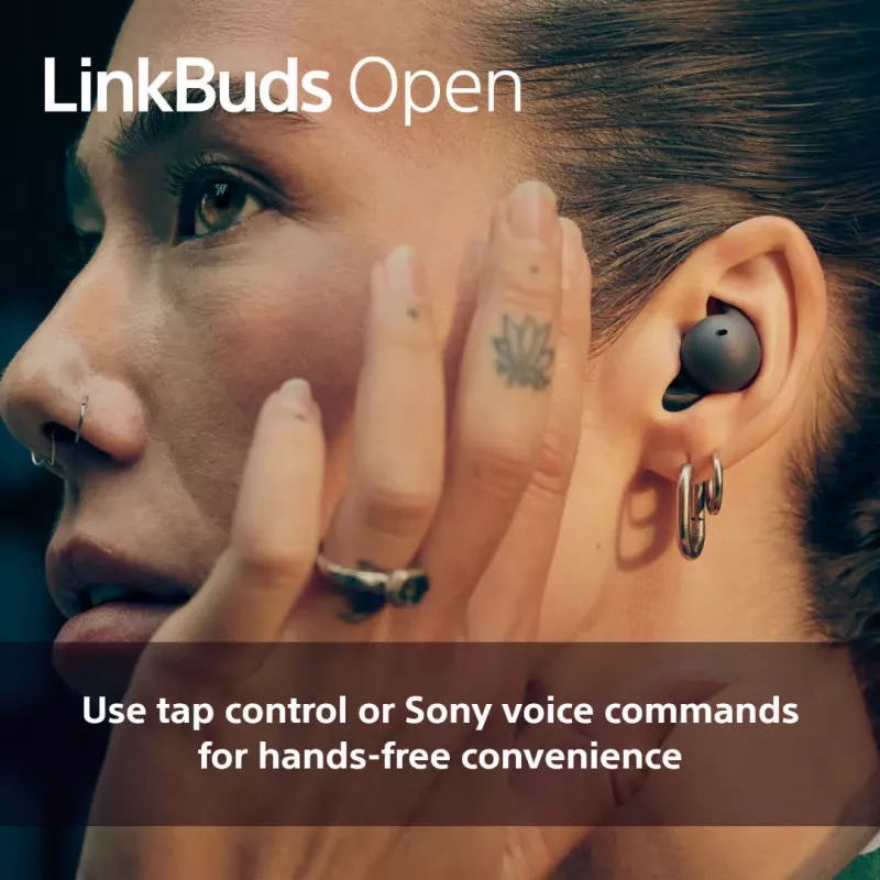 Draadloze in-ear-headset Sony LinkBuds Open WFL910W – Bluetooth, 20–20000 Hz, 10 m bereik, wit
