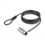 StarTech.com slank slot compatibel met Nano-slot, 6,6ft (2m) beveiligingskabel, bureau-diefstalbeveiliging voor laptop/notebook, snijvast stalen kabel, 4-cijferig slot