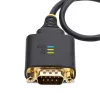 StarTech.com 1ft (30cm) USB-naar-serieel adapterkabel, COM-retention, verwisselbare moeren/schroeven, USB-A naar DB9 RS232, FTDI IC, ESD-bescherming, Windows/macOS/Linux