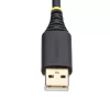 StarTech.com 1ft (30cm) USB-naar-serieel adapterkabel, COM-retention, verwisselbare moeren/schroeven, USB-A naar DB9 RS232, FTDI IC, ESD-bescherming, Windows/macOS/Linux