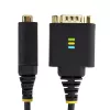 StarTech.com 1ft (30cm) USB-naar-serieel adapterkabel, COM-retention, verwisselbare moeren/schroeven, USB-A naar DB9 RS232, FTDI IC, ESD-bescherming, Windows/macOS/Linux