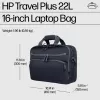 Laptoptas HP Travel Plus 22L 16 inch aktetas monochroom