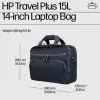 Laptoptas HP Travel Plus 15 l 14 inch aktetas 820 g monochroom