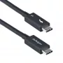 StarTech.com 1,5ft (50cm) Thunderbolt 5-kabel, 80Gbit/s/tot 120Gbit/s, 240W PD, 8K 60Hz, gecertificeerde Thunderbolt-kabel - compatibel met Thunderbolt 4/USB4/USB-C
